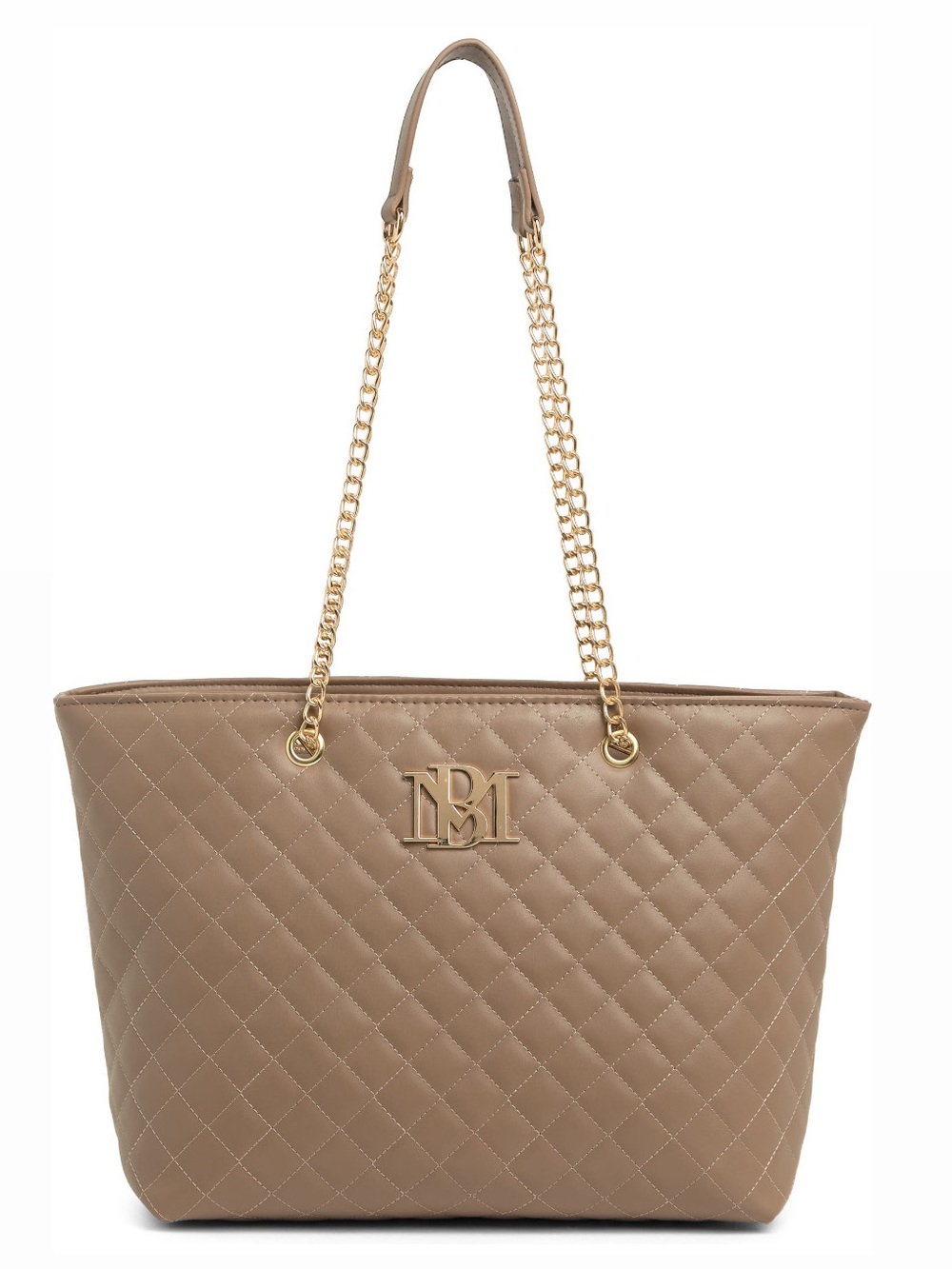 Badgley Mischka Large Quilted Tote Bag